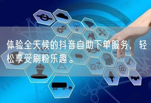 体验全天候的抖音自助下单服务，轻松享受刷粉乐趣。